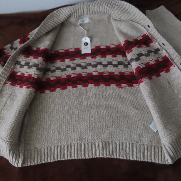Universal Works  NEW MEXICO WOOL SWEATER shawl cardigan jacket L $337.00 NWT - Picture 3 of 8